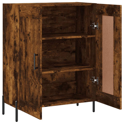Sideboard Smoked Oak 69.5x34x90 cm Engineered Wood