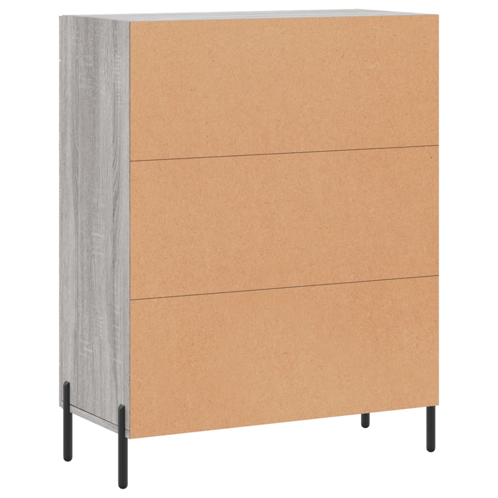 Sideboard Grey Sonoma 69,5x34x90 cm Engineered Wood
