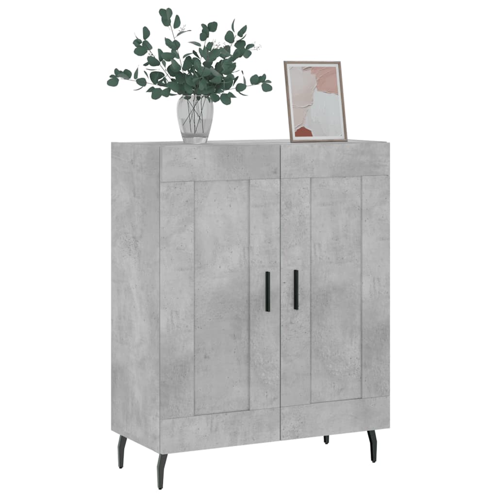 Sideboard Concrete Grey 69.5x34x90 cm Engineered Wood