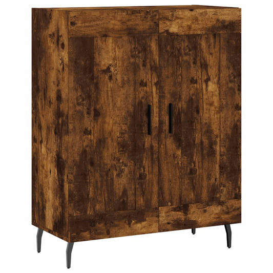 Sideboard Smoked Oak 69,5x34x90 cm Engineered Wood