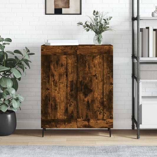 Sideboard Smoked Oak 69,5x34x90 cm Engineered Wood