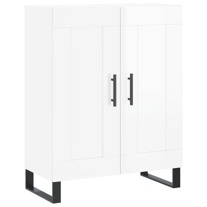 Sideboard High Gloss White 69,5x34x90 cm Engineered Wood