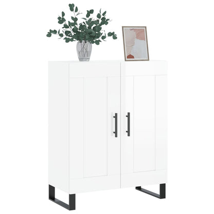 Sideboard High Gloss White 69,5x34x90 cm Engineered Wood