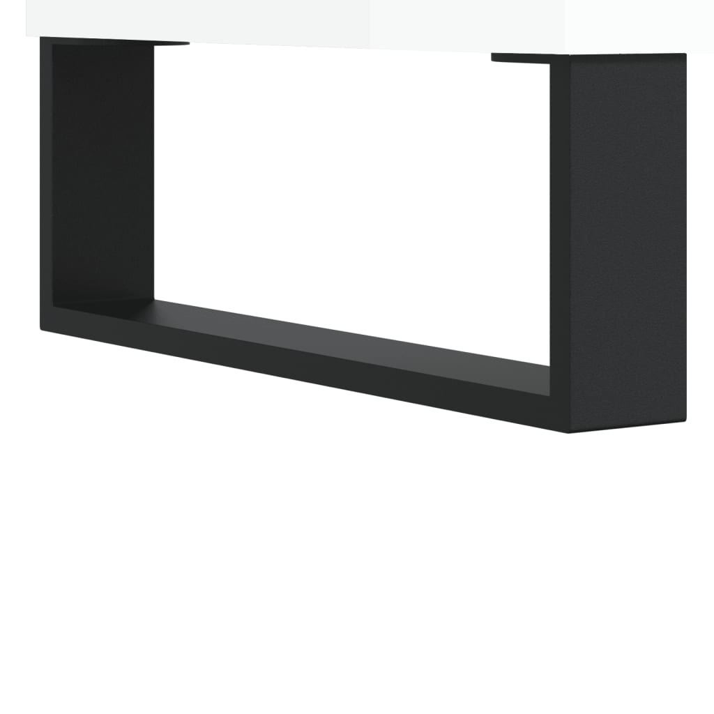 Sideboard High Gloss White 69,5x34x90 cm Engineered Wood