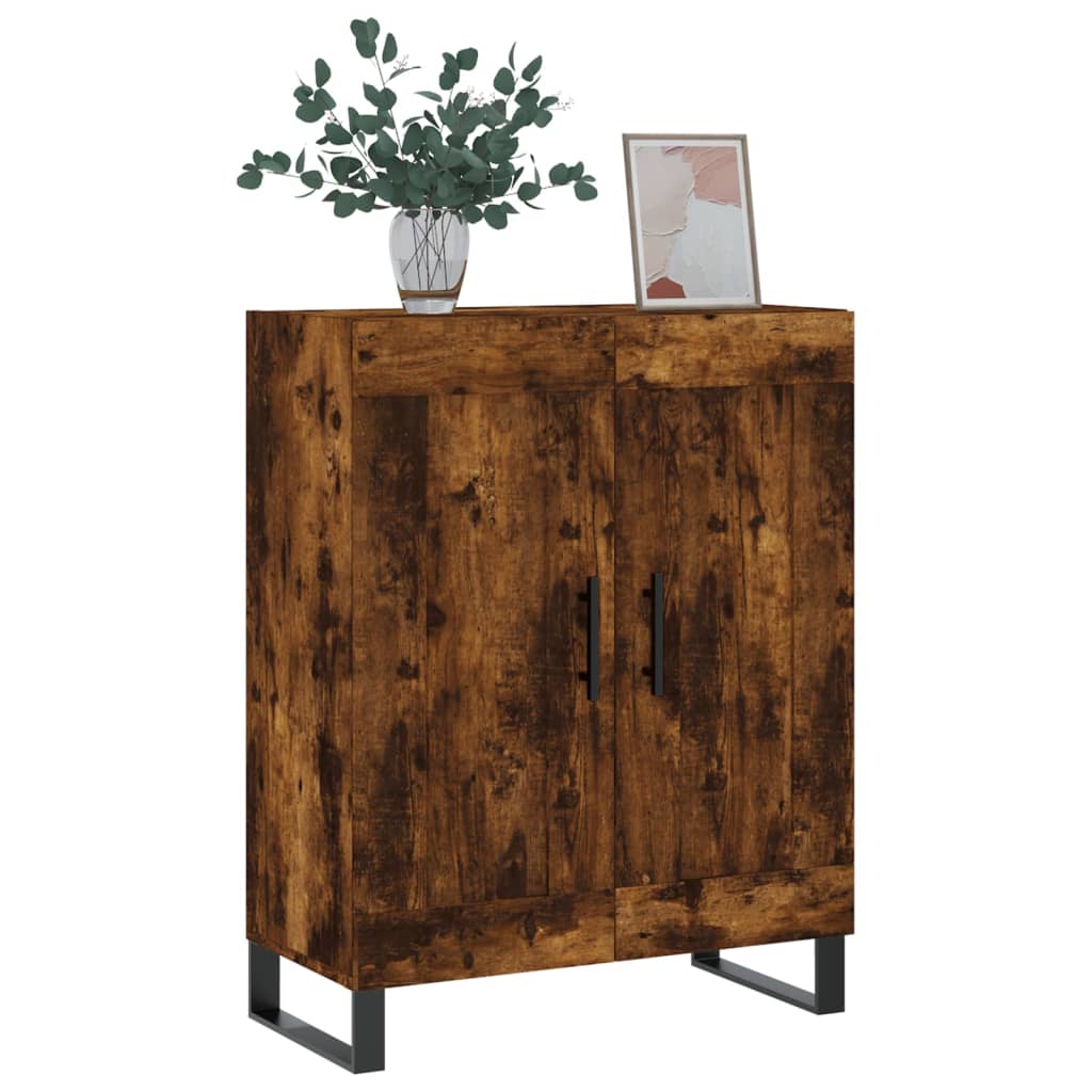 Sideboard Smoked Oak 69,5x34x90 cm Engineered Wood