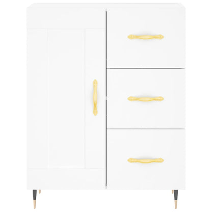 Sideboard White 69.5x34x90 cm Engineered Wood