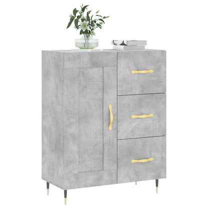 Sideboard Concrete Grey 69.5x34x90 cm Engineered Wood