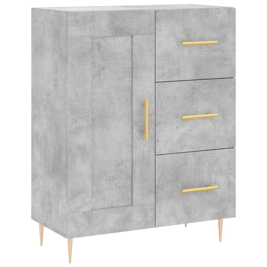 Sideboard Concrete Grey 69.5x34x90 cm Engineered Wood