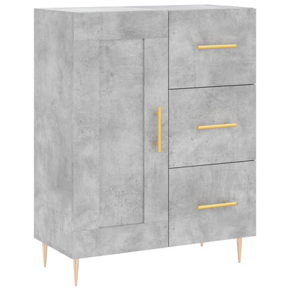 Sideboard Concrete Grey 69.5x34x90 cm Engineered Wood