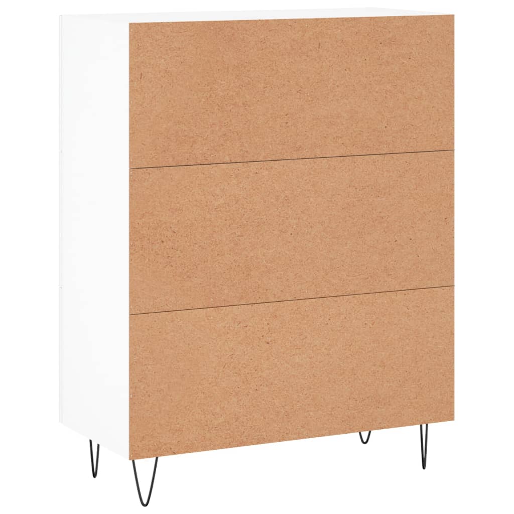 Sideboard White 69.5x34x90 cm Engineered Wood