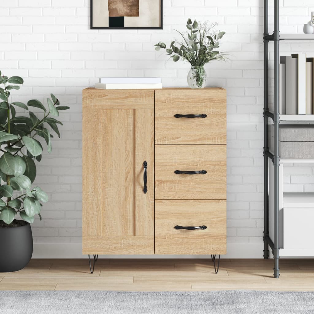Sideboard Sonoma Oak 69.5x34x90 cm Engineered Wood