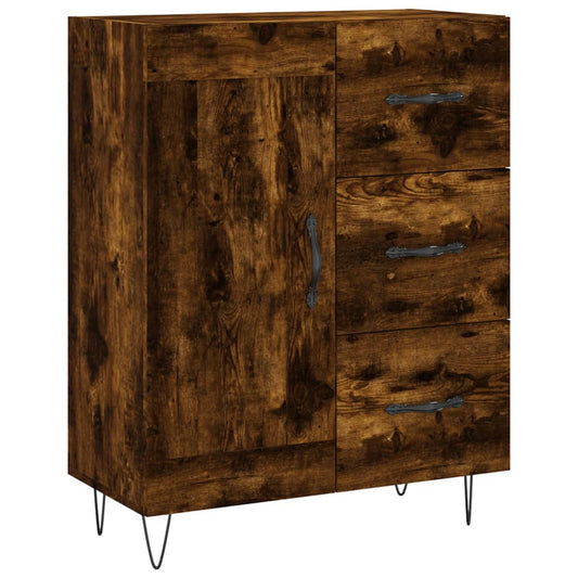 Sideboard Smoked Oak 69,5x34x90 cm Engineered Wood