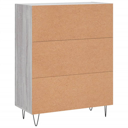 Sideboard Grey Sonoma 69.5x34x90 cm Engineered Wood