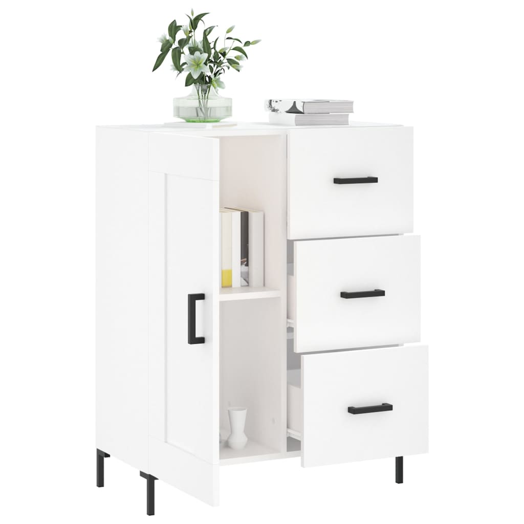 Sideboard White 69.5x34x90 cm Engineered Wood