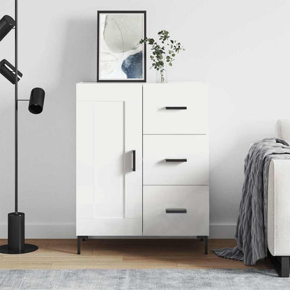 Sideboard White 69,5x34x90 cm Engineered Wood