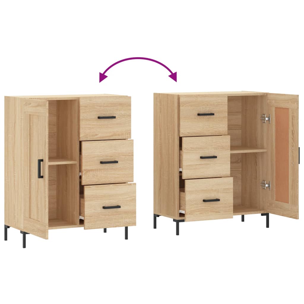 Sideboard Sonoma Oak 69.5x34x90 cm Engineered Wood