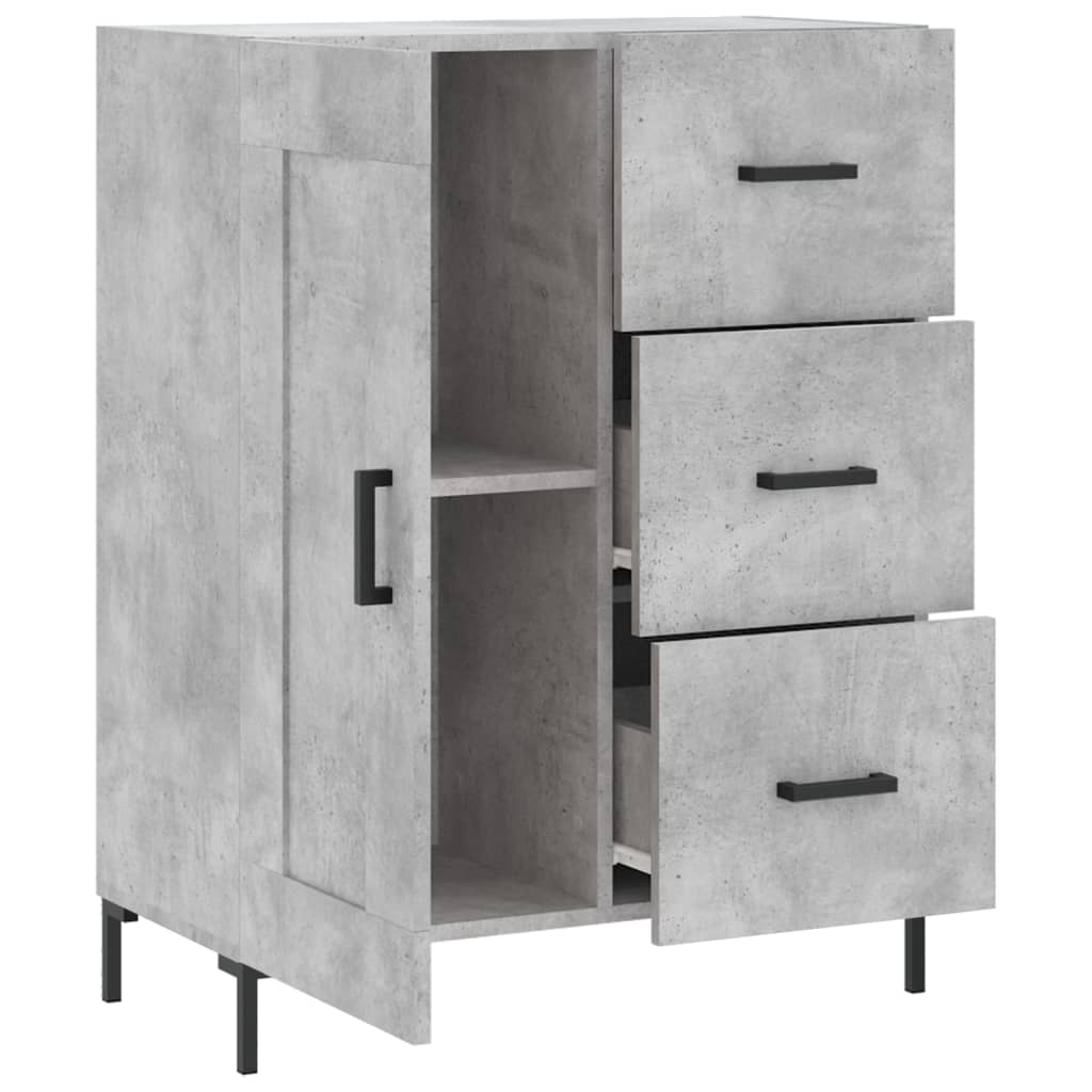 Sideboard Concrete Grey 69,5x34x90 cm Engineered Wood
