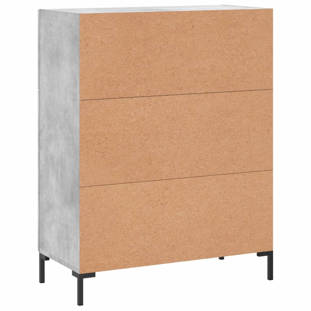Sideboard Concrete Grey 69,5x34x90 cm Engineered Wood