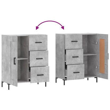 Sideboard Concrete Grey 69,5x34x90 cm Engineered Wood