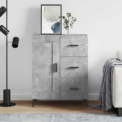 Sideboard Concrete Grey 69,5x34x90 cm Engineered Wood