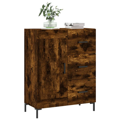 Sideboard Smoked Oak 69,5x34x90 cm Engineered Wood