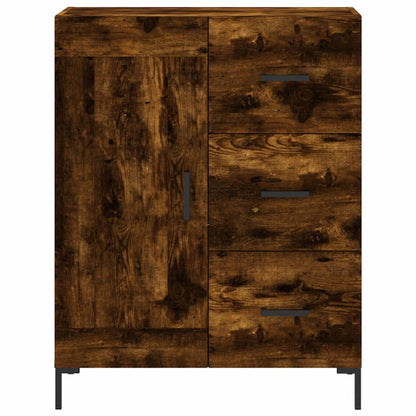 Sideboard Smoked Oak 69,5x34x90 cm Engineered Wood
