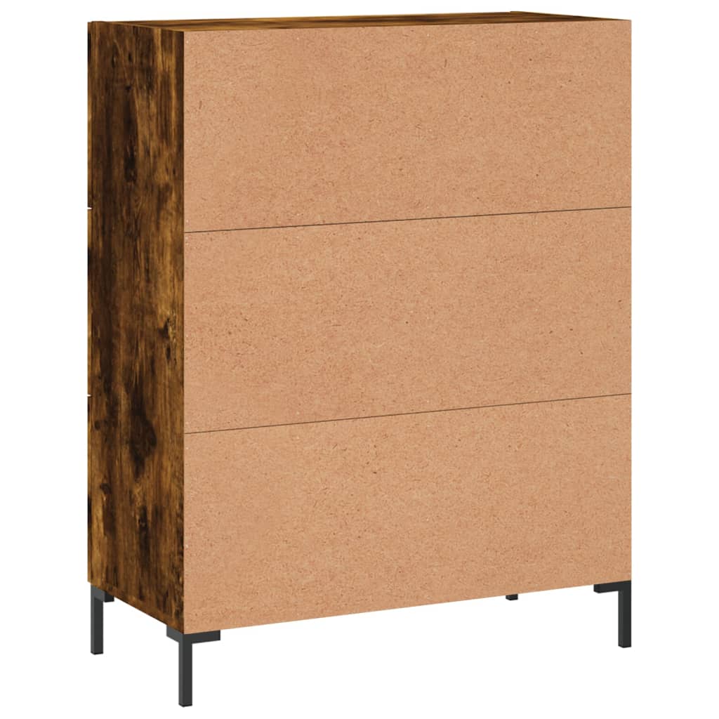 Sideboard Smoked Oak 69,5x34x90 cm Engineered Wood