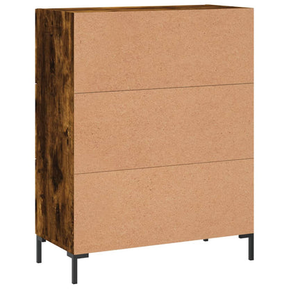 Sideboard Smoked Oak 69,5x34x90 cm Engineered Wood