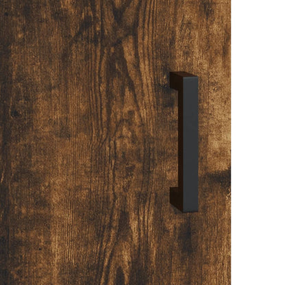 Sideboard Smoked Oak 69,5x34x90 cm Engineered Wood