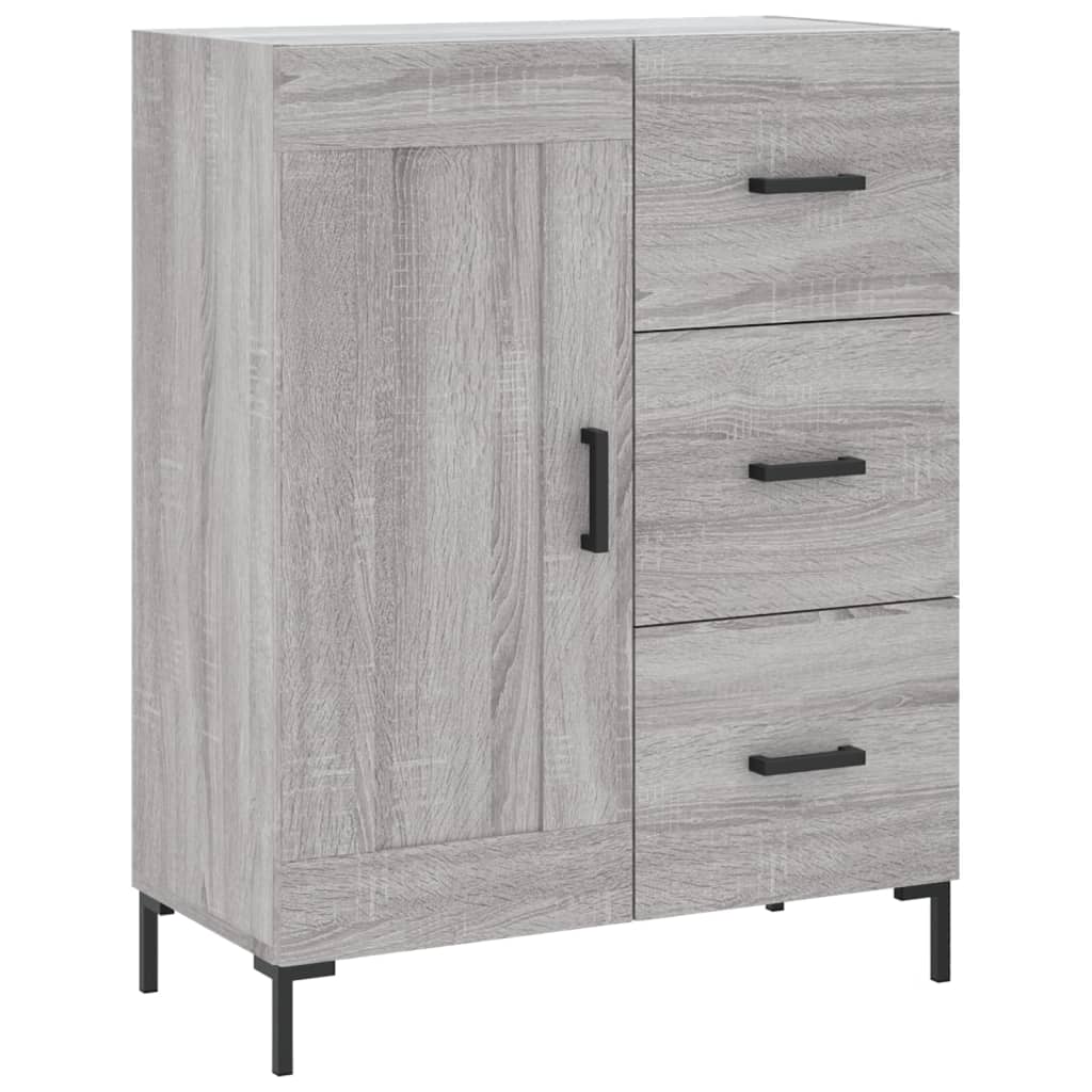 Sideboard Grey Sonoma 69,5x34x90 cm Engineered Wood