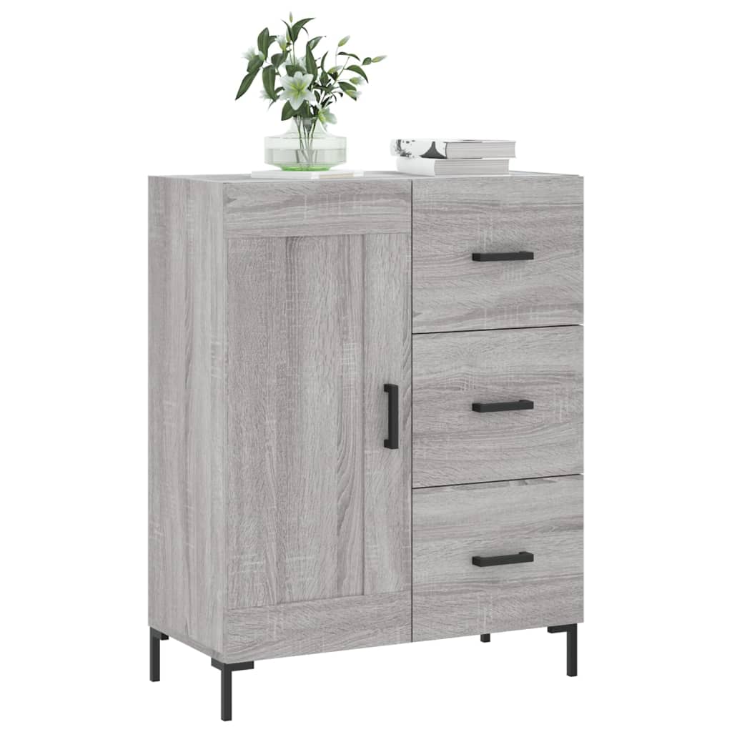 Sideboard Grey Sonoma 69,5x34x90 cm Engineered Wood