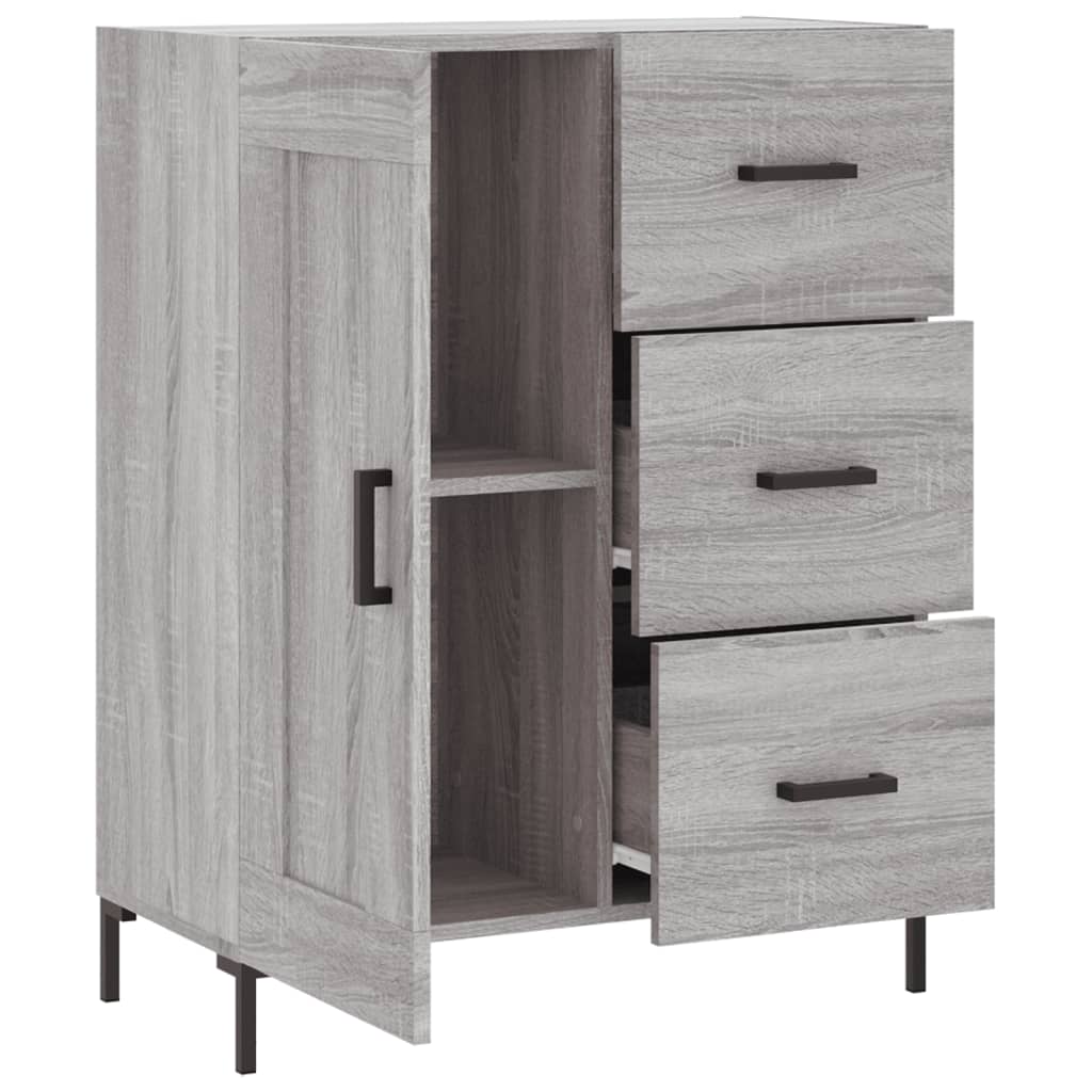 Sideboard Grey Sonoma 69,5x34x90 cm Engineered Wood