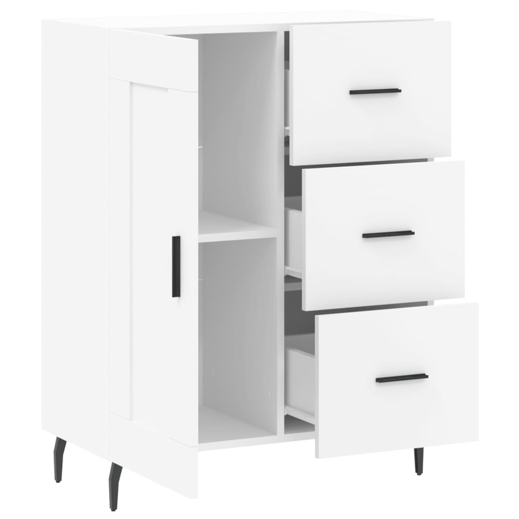 Sideboard White 69,5x34x90 cm Engineered Wood