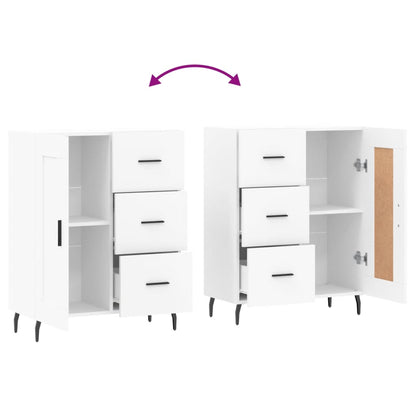 Sideboard White 69,5x34x90 cm Engineered Wood