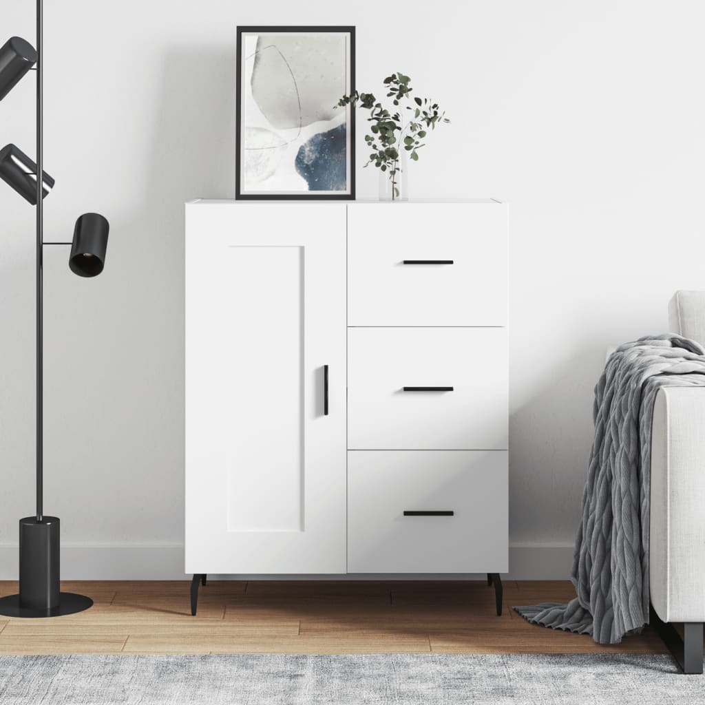 Sideboard White 69,5x34x90 cm Engineered Wood