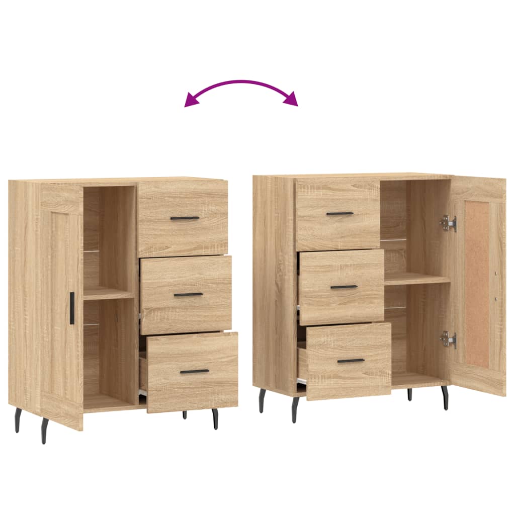 Sideboard Sonoma Oak 69.5x34x90 cm Engineered Wood