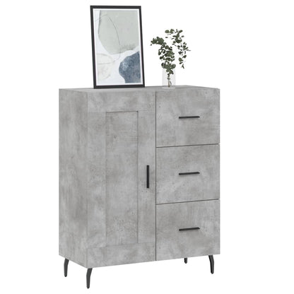 Sideboard Concrete Grey 69.5x34x90 cm Engineered Wood