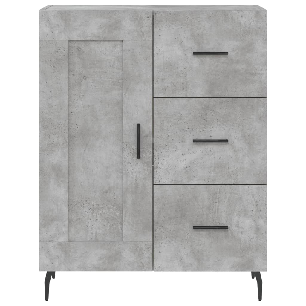 Sideboard Concrete Grey 69,5x34x90 cm Engineered Wood