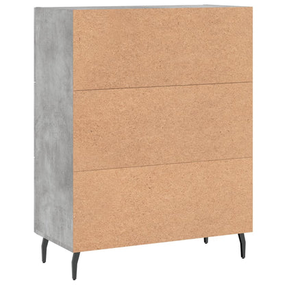 Sideboard Concrete Grey 69,5x34x90 cm Engineered Wood