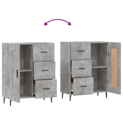 Sideboard Concrete Grey 69,5x34x90 cm Engineered Wood