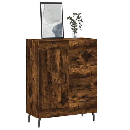 Sideboard Smoked Oak 69.5x34x90 cm Engineered Wood