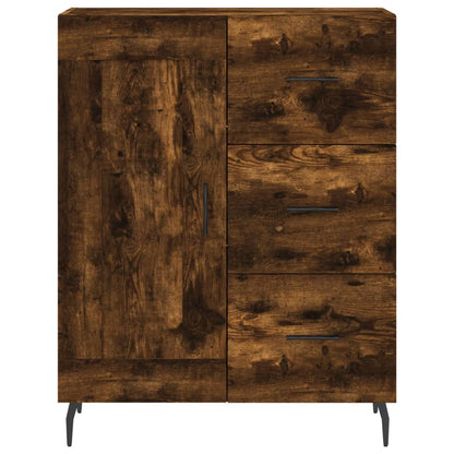 Sideboard Smoked Oak 69,5x34x90 cm Engineered Wood