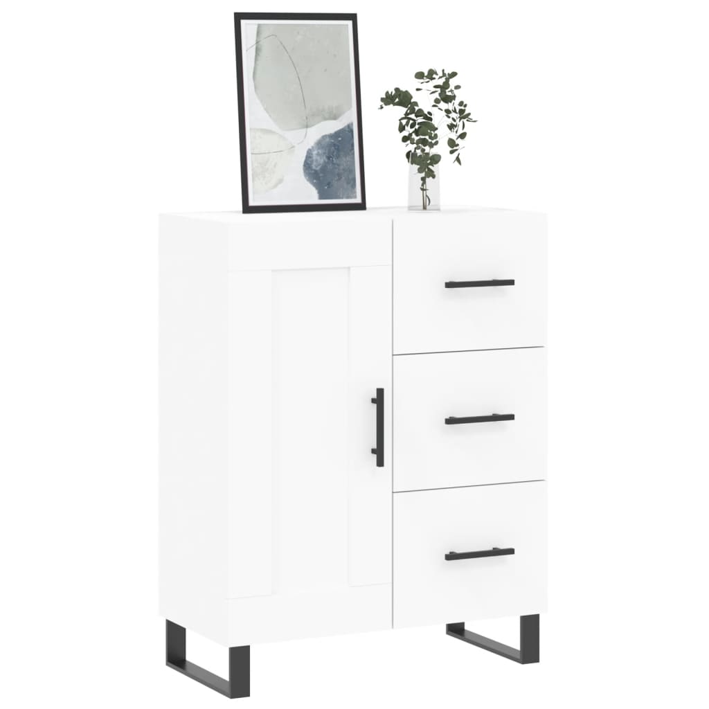 Sideboard White 69.5x34x90 cm Engineered Wood