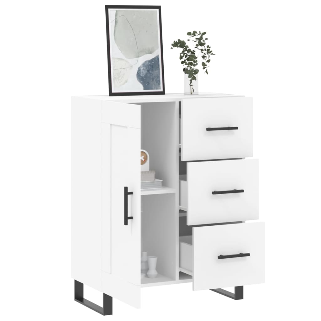 Sideboard White 69.5x34x90 cm Engineered Wood