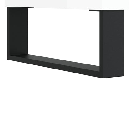 Sideboard High Gloss White 69,5x34x90 cm Engineered Wood