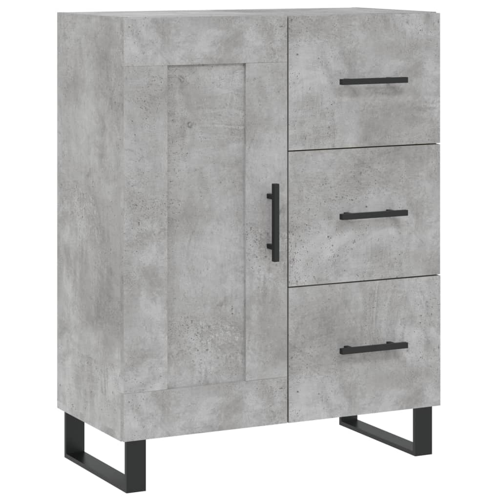 Sideboard Concrete Grey 69.5x34x90 cm Engineered Wood