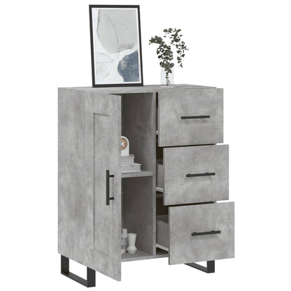 Sideboard Concrete Grey 69,5x34x90 cm Engineered Wood