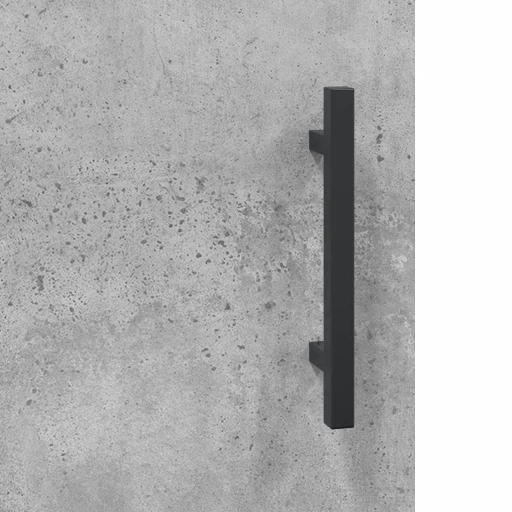 Sideboard Concrete Grey 69.5x34x90 cm Engineered Wood