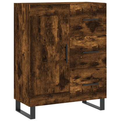 Sideboard Smoked Oak 69,5x34x90 cm Engineered Wood