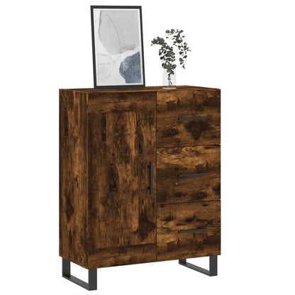 Sideboard Smoked Oak 69,5x34x90 cm Engineered Wood